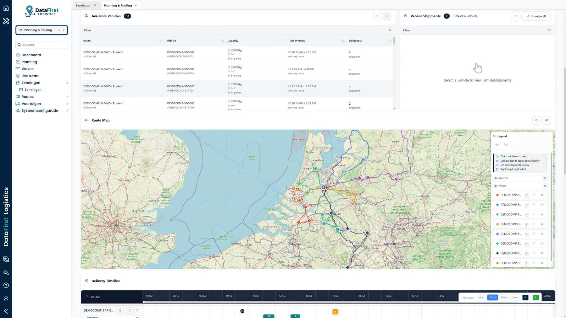 DataFirst Logistics platform screenshot